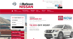 Desktop Screenshot of burlesonnissan.com